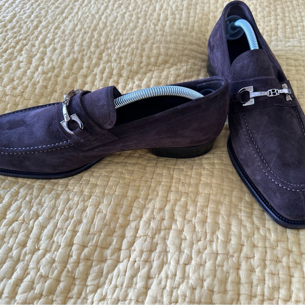 Ballys Men's Brown Suede Loafers